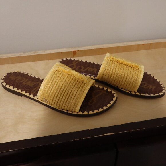 Sam Edelman Slides - Size 8.5 - Yellow - Picture 2 of 6